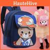 Cute Cartoon Bear Kids Backpack With Arch Straps For Comfortable Carrying Ideal For Preschool