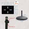 Kiktani Speaker Stand Top Plate: 150mmX120mm Height: 575mm~1,045mm with Insulator AV-SPS Black