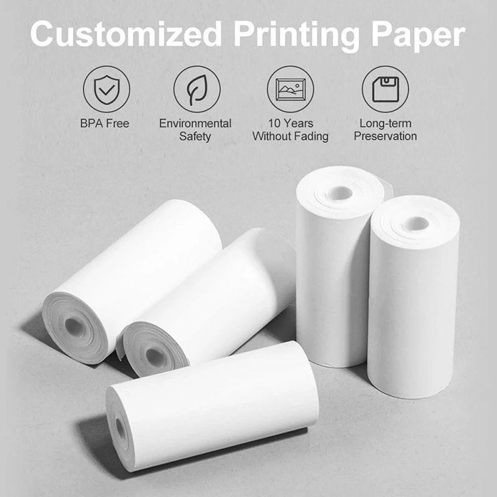 Mini Printer Label Printer Paper Thermal Printer Paper Camera Printing Paper White Thermal Paper