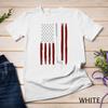 Retro American Flag Golf Gift for Golfer Funny Golf Club Unisex T-shirt