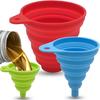 Kitchen Funnel Foldable Silicone Collapsible Funnels for Filling Water Bottle Liquid Transfer Food Grade Kitchen Accessories