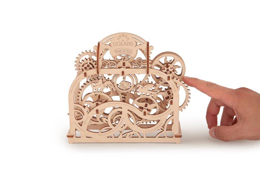 Ugears Theater Wooden Puzzle 70002 DIY Model 3D Puzzle No Glue or Tools Required Moving Model