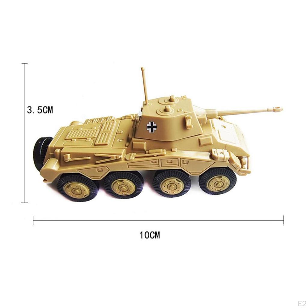 1/72 German Tank Model Building Set, Armored Vehicle Collectible for Educational Use
