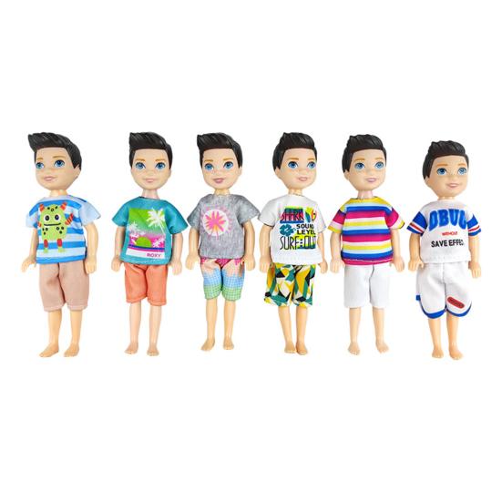 1 Set Doll Suit Handsome Delicate Craft Mini Size Boy Doll Costume Outfit Set for Gift