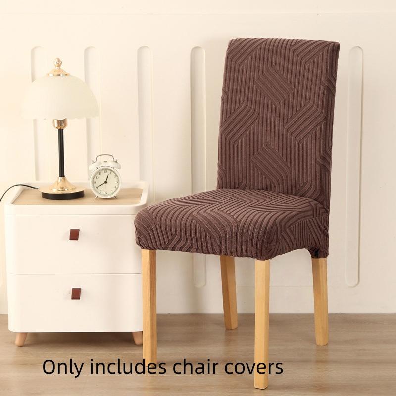 Jacquard Fabric Chair Cover Universal Size Chair Covers for Dining Room Wedding Office Banquet Seat Slipcovers Home Decor 1PC