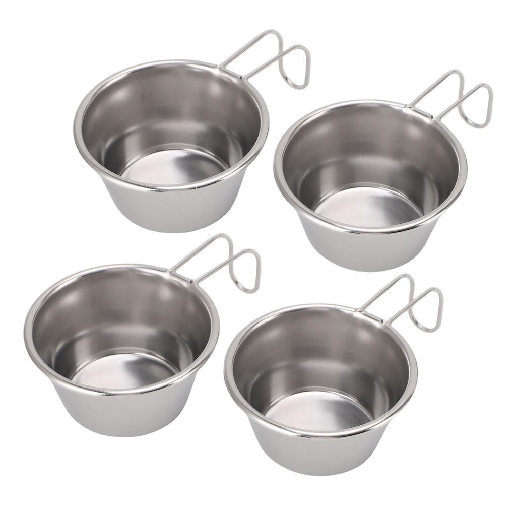 4 STÜCK Wandern Suppenschalen Kompakt Leicht Multifunktional Lebensmittelqualität Edelstahl Camping