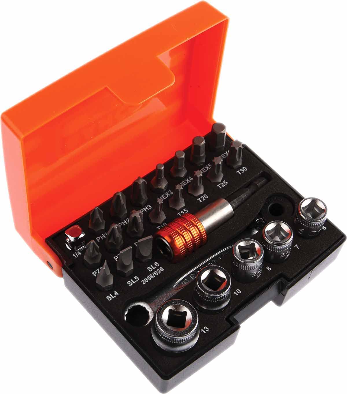 

Bahco Miniature Bit Ratchet Set Set 2058/S26 26-Piece