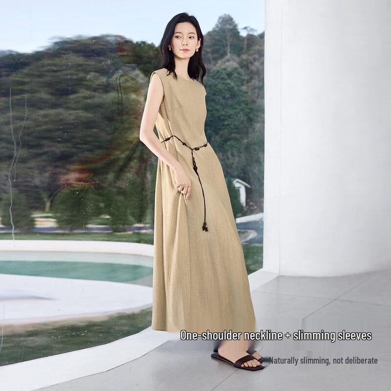 IHIMI Women's Resort A-Line Midi Dress