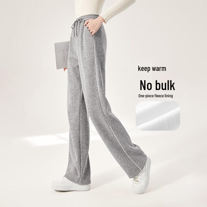 Xiangying Women's High-Waist Straight-Leg Casual Pants