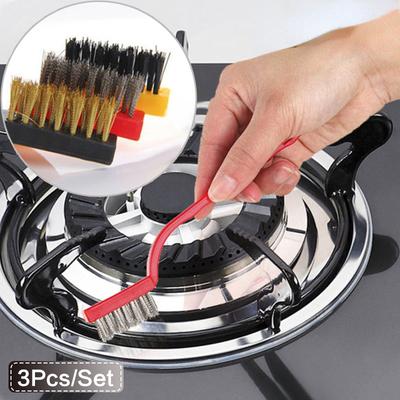 3 teile/satz Lange Griff Reinigung Pinsel Töpfe und Pfannen Reinigung Werkzeuge Bad Küche Zubehör Kleine Gasherd Reinigung Pinsel