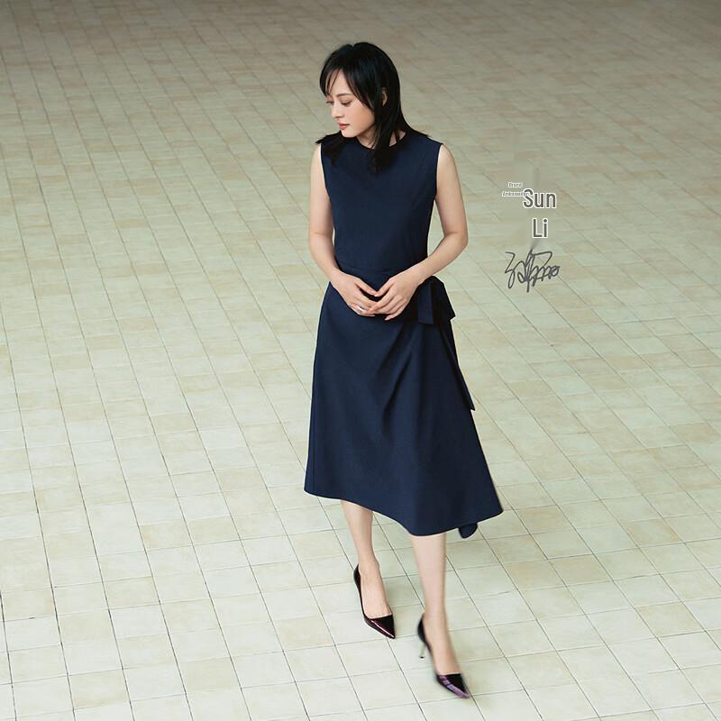 

OVVOVV Women s Sleeveless A-Line Midi Dress M