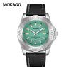 Mokaga Men's High-End Waterproof Quartz Watch with Simple Calendar & Luminous Stripe Markers