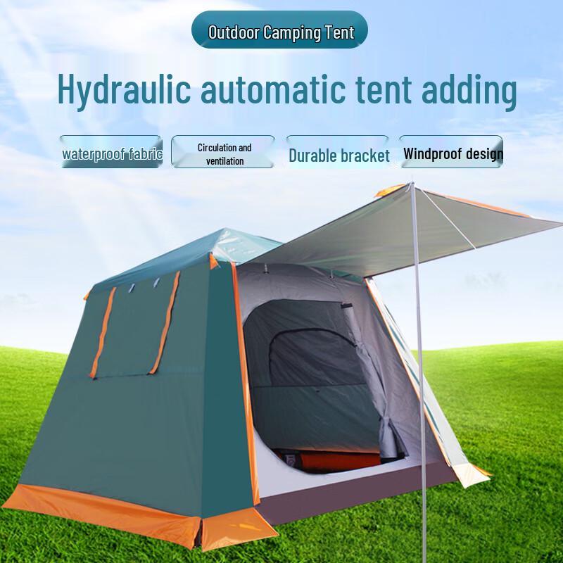 Hydraulic Automatic Double Layer Camping Tent 210x210x175 cm