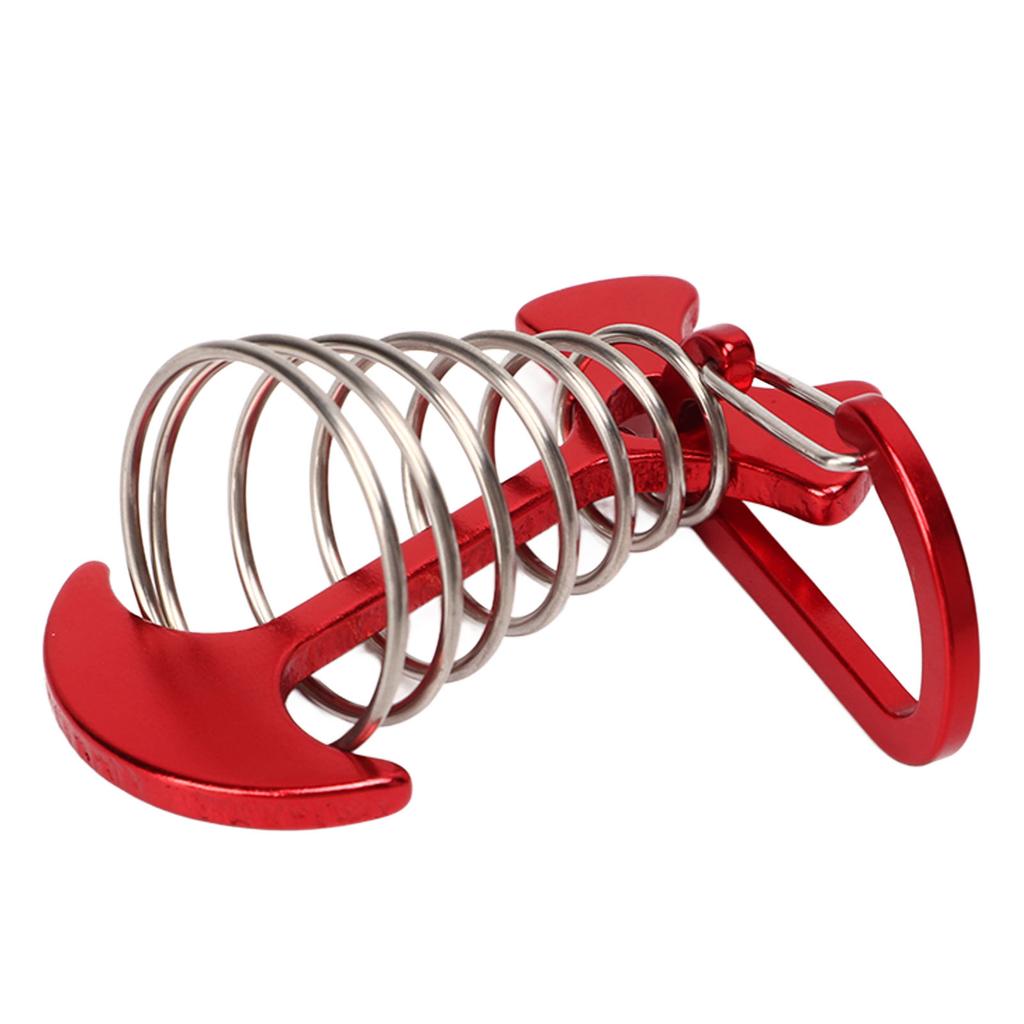 5 PCS Fishbone Deck Anchor Pegs Tent Awning Spring Hook Adjustable Wind Rope Fixing Buckle Deck Hook