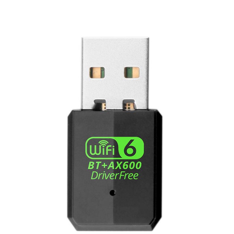 WiFi 6 USB Wireless Network Card: 286M Driver-Free Receiver & Transmitter for Desktop/Laptop