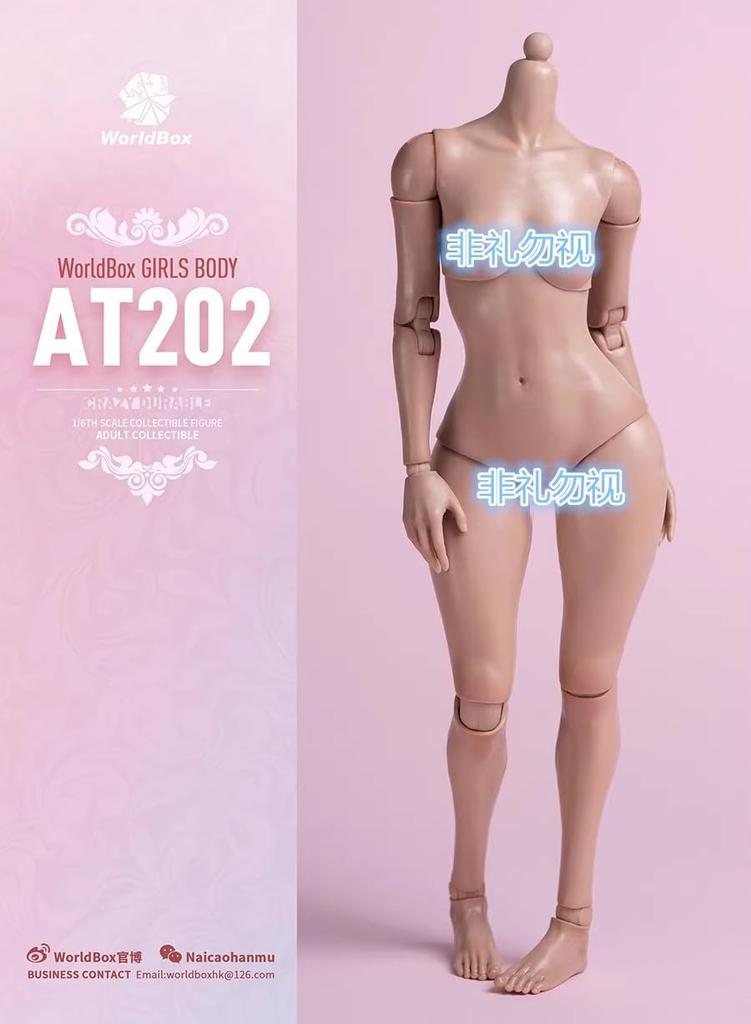 [TOYBARJAPAN] 1/6 Scale Action Figure Worldbox AT202 Tanned, Chubby Asian Female Body