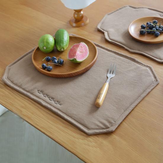 Rustic Placemat Heat Resistant Table Protector Mat Machine Washable Wrinkle Free Dining Placemat for Party Farmhouse Home
