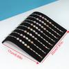 1PC, S-shaped Necklace Display Board, Color: Black, S-shaped Necklace Display Board Made of Iron and Velvet