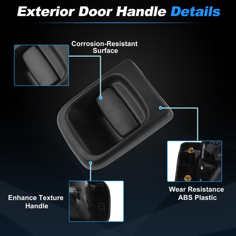 UXCELL Front Left Side Exterior Door Handle No.7700352488/4500488 Outside Car Door Handle for Renault Master II 1998-2010 1 Pcs