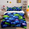 Blueberries and Green Leaves Bedding Sets Duvet Cover Sets Duvet Covers Pillowcases(1*Duvet Cover 2*Pillowcases Without Duvet Insert)