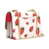 New COACH Klare Leather Trunk Bag Shoulder Bag Crossbody Bag Small Size Women's White & Red CH333-IMCAH