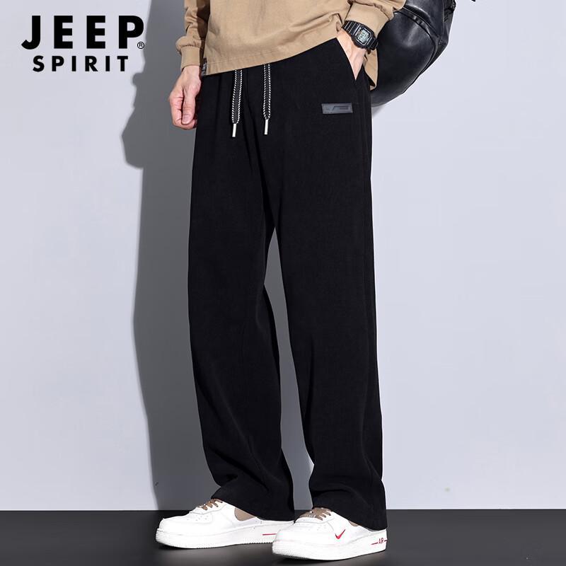 JEEP SPIRIT Men's Corduroy Straight-Leg Casual Pants