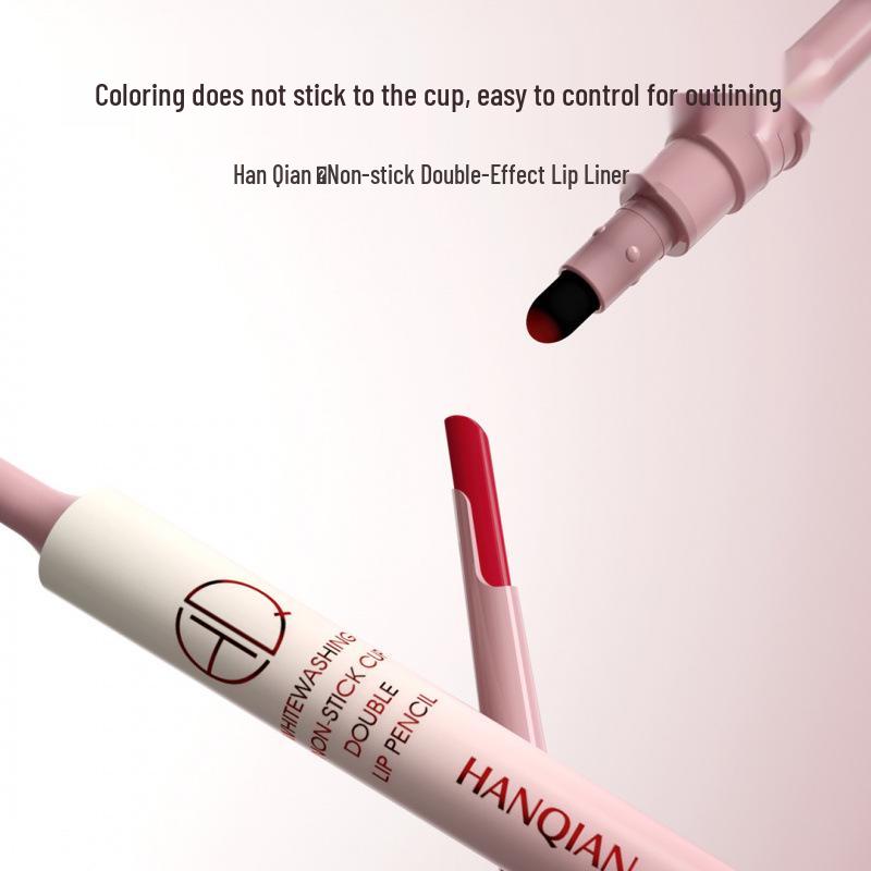 Han Qian Dual-Effect Lip Liner & Plumping Lipstick - Matte, Long-Lasting, Bold Color 200mg