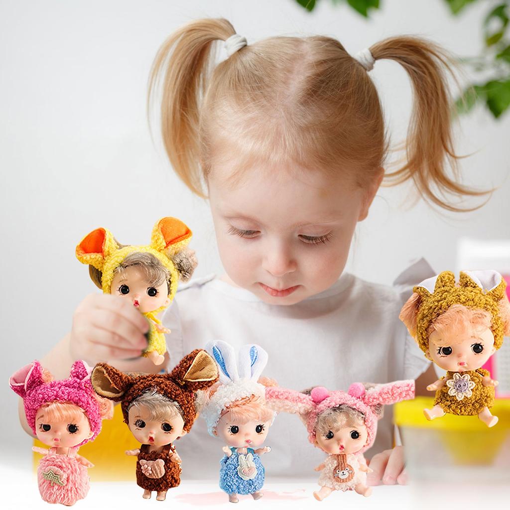 Doll Cute Toy Figurine 6-piece Set, Simulation