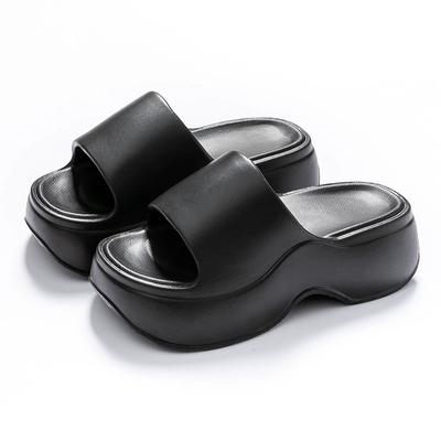 Chunky Platform Slippers for Women Summer Comfortable Wedge Heels Sandals Woman Solid Non Slip Thick Sole Slides Shoes