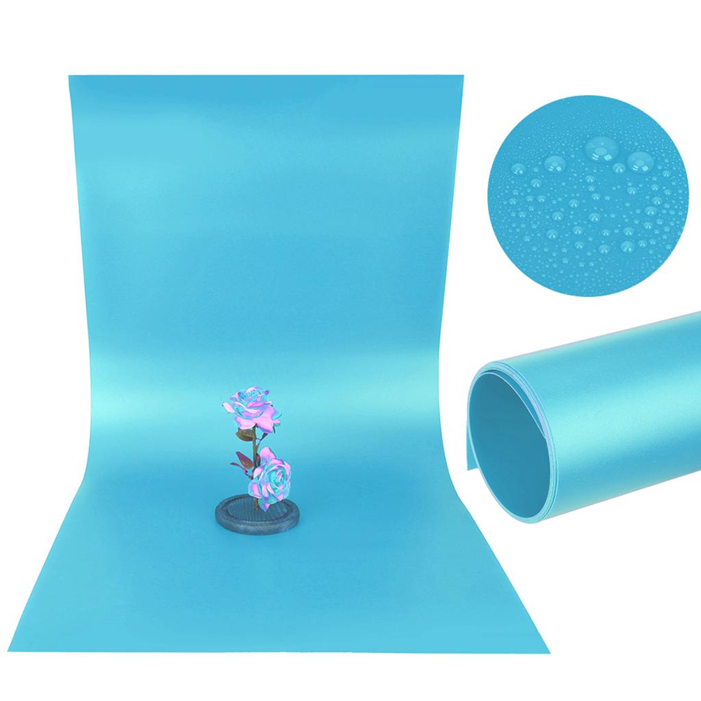 Milchiges PVC-Hintergrundplatte Fotografie Fotoaufnahme Kulisse Tafel Zubehör 120x60cmblau