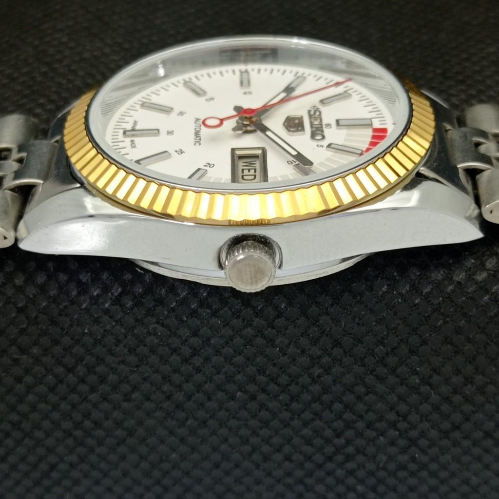 CEAS BĂRBĂTESC AUTOMATIC SEIKO 5 SECOND HAND JAPONIA RAR MECANISM AURIU 575a-a304753-2 SKU575a-a304753