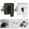 Modern Black Wall Mounted Hot and Cold Water Mixing Valve for Bathroom