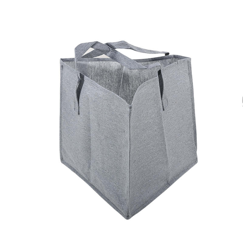 Hanger Storage Bag Triangle Organizer with Handles Cotton Linen Holder for Closet Laundry Room Space Saving