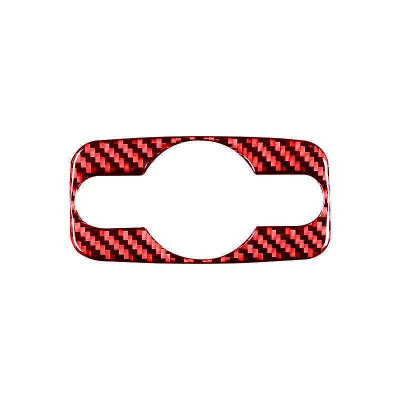 For Ford Mondeo 2011-2013 Carbon Fiber Auto Interior Front Headlight Adjust Control Buttons Knob Panel Frame Decoration Sticker