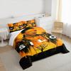 3 Piece Bedding Set Silo Apple TV Show Cast Orange Yellow Tree Print Duvet Cover for Adult Fan Gift