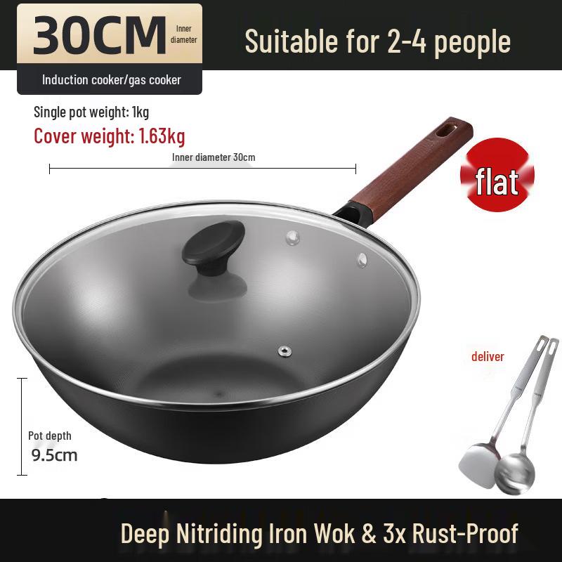 Handon Flat-Bottom Iron Wok