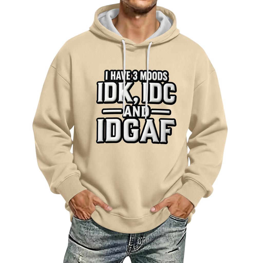 Men's Fashion Hoodie Pullover Casual Sweatshirt with Hood
