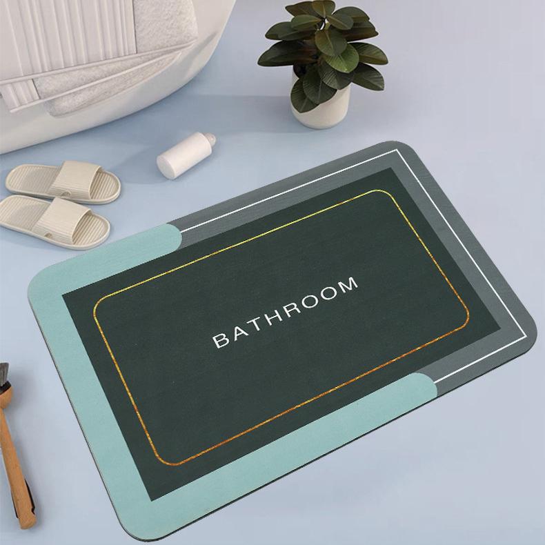 

Супер впитывающий коврик для ванной Napa Skin, быстросохнущий ковер для ванной комнаты, нескользящий напольный маслостойкий кухонный домашний коврик