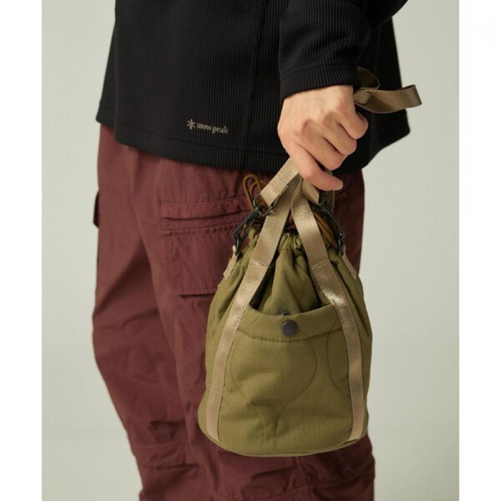 Snow Peak Quilted Ripstop Pouch Olive Ac 25au02100066