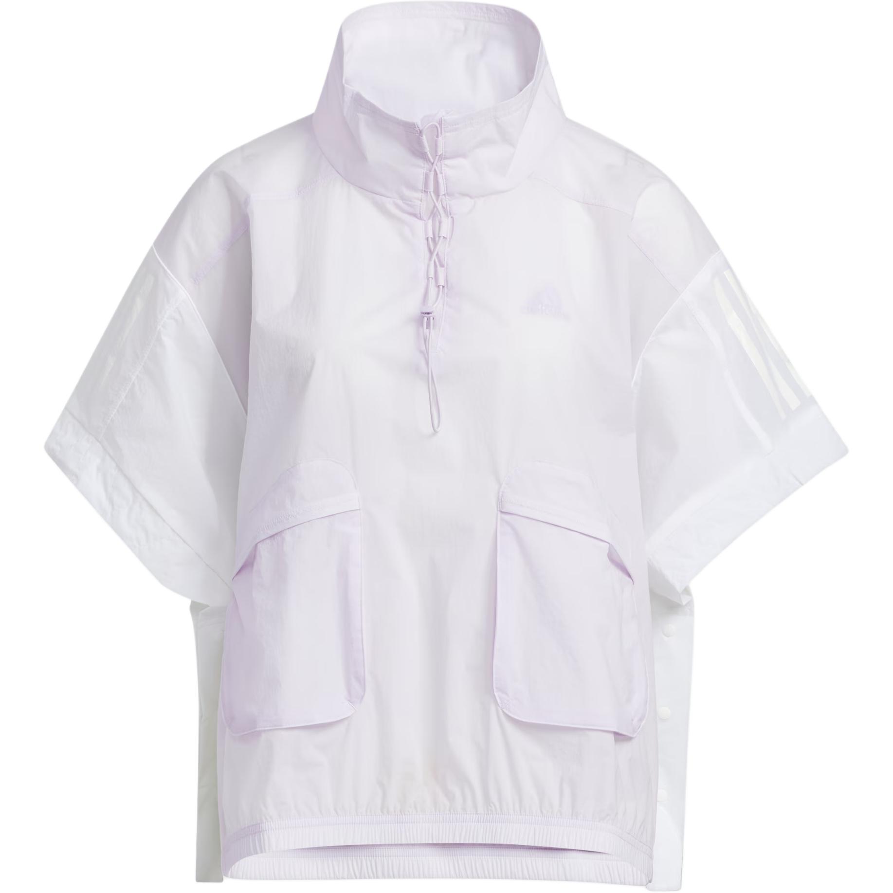 

Adidas Универсальная повседневная удобная куртка с коротким рукавом Женские куртки Светло-фиолетовый Белый HF2474 M