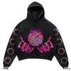 Autumn and Winter Men and Women's Skull Horror Element Pattern 3D Printed Hoodie Black Casual Pullover Suitable for Daily Wear