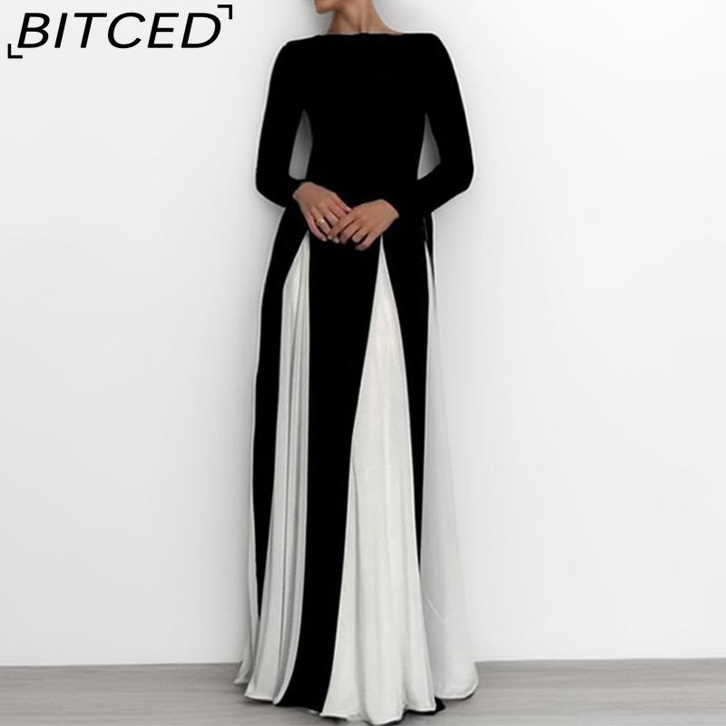 BITCED Women's Fashionable Evening Gown Dress: Elegant, Sensual, and Figure-Flattering
