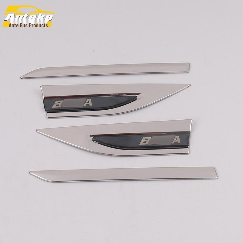 Bora Fender Side Marker Stainless Steel Trim & Sequins (18 Pieces)
