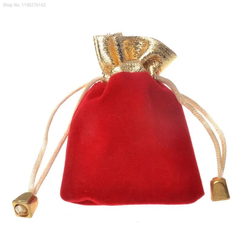 200pcs Multi Size Velvet Bag Jewelry Velvet Pouch Bag Velvet Drawstring Bag Jewelry for Women Wed Jewelry Display Packing Bags