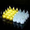 24Pcs Romantic with Battery Candles Light LED Acrylic Electronic Candle Flameless Candle Lamp Home