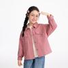 Xiaoyinman Girls' Embroidered Pure Cotton Lapel Jacket