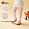 Beitaishi Girls' Sweet Lace Faux Two-Piece Leggings