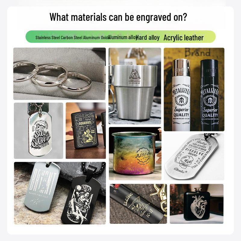 DAJA Portable Fiber Laser Engraving Machine for Metal and Stainless Steel Nameplates