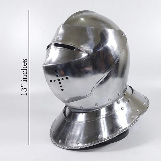 Średniowieczny hełm rycerza Larp Fancy Armour Costume Dress, średniowieczny hełm krzyżowca, hełm templariusza