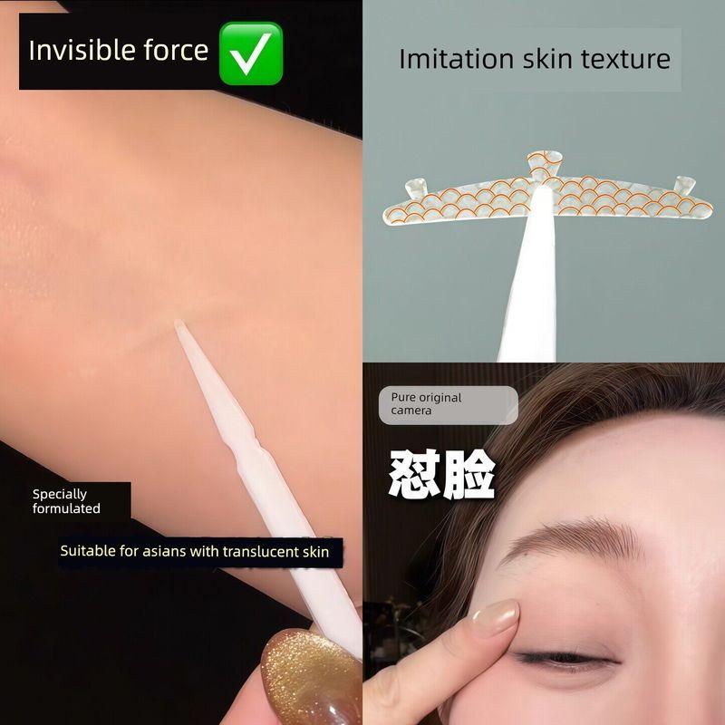 There's a Solution for Droopy Eyelids! Strong Support Double Eyelid Tape, Invisible and Natural Shaping, Traceless Eyelid Relaxation Tape